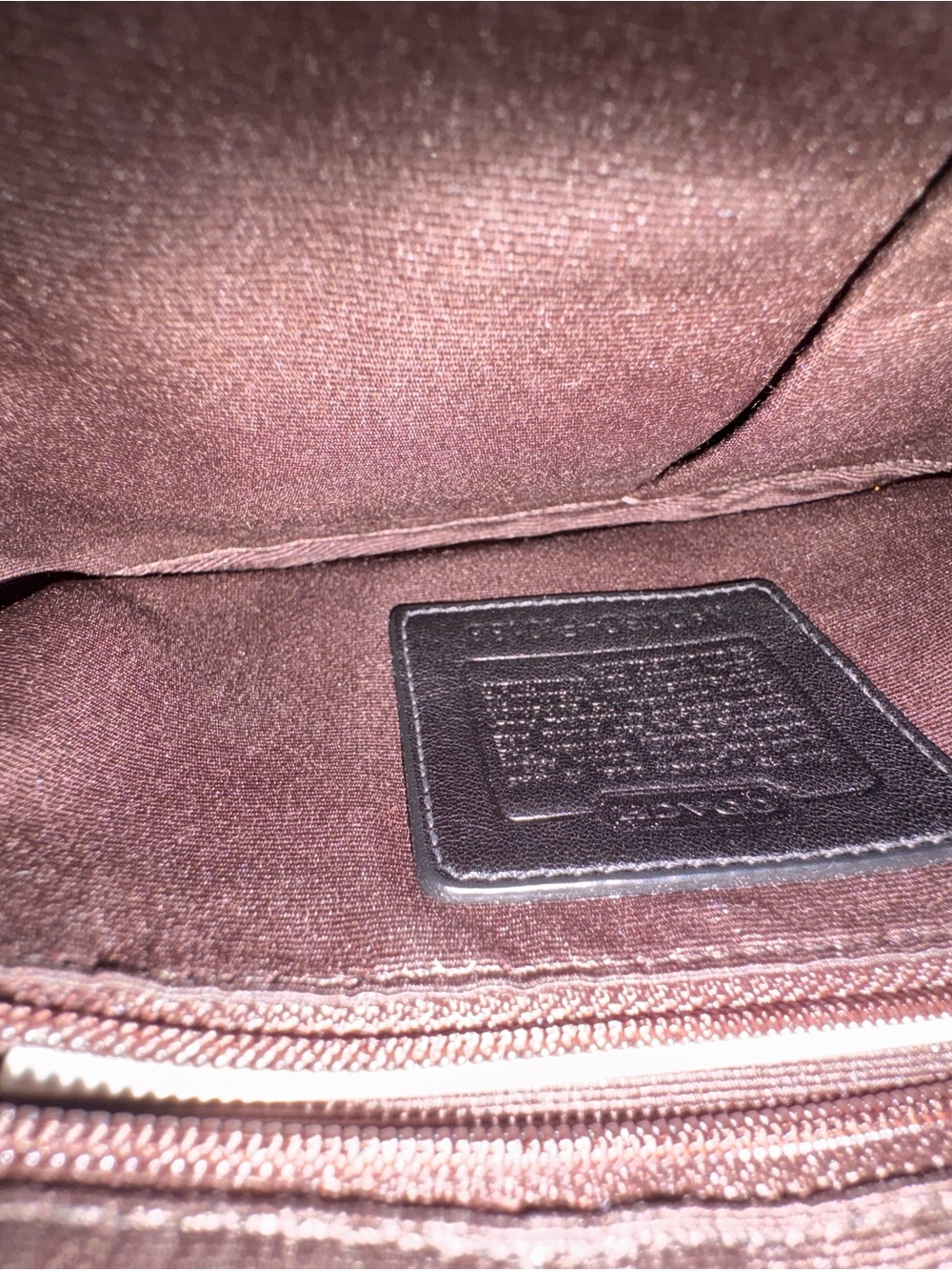 Coach SoHo Brown Leather Shoulder Bag (F10188) with Matching ID Card Holder - Picture 7 of 12
